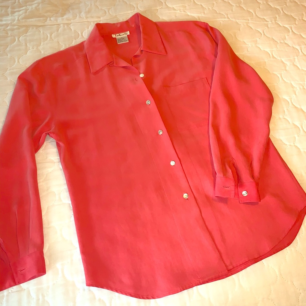 Talbots silk blouse size 6.
